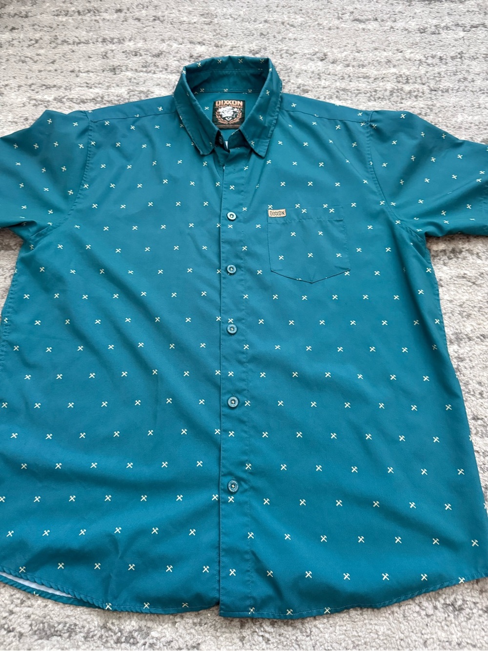 Dixxon Short Sleeve Finney Blue Party Shirt